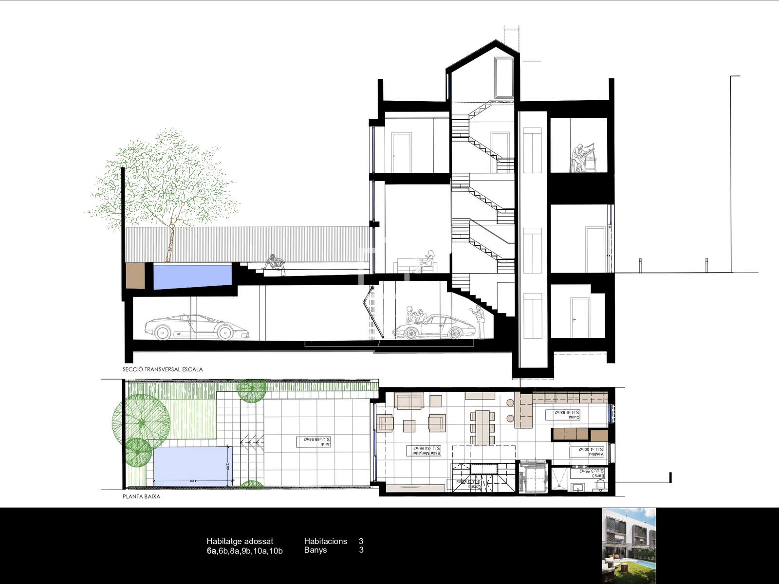 Villa à Barcelona, Espagne 3 chambres, 174 m2 No. 192769