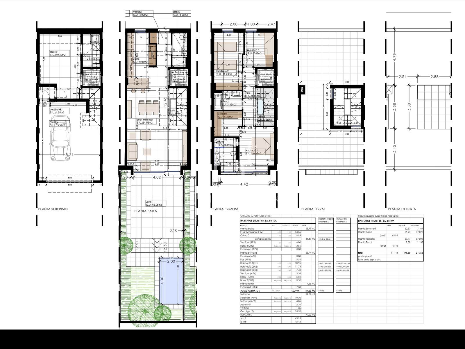 Villa à Barcelona, Espagne 3 chambres, 174 m2 No. 192769