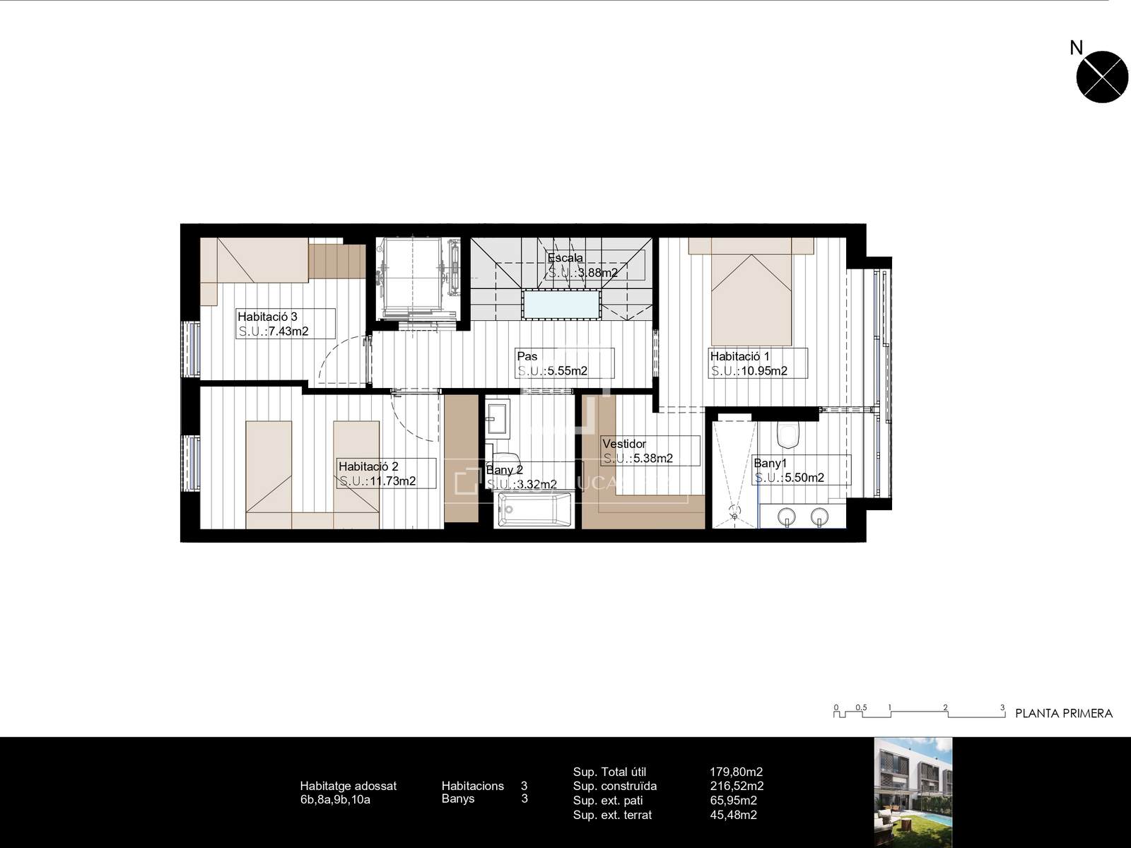 Villa à Barcelona, Espagne 3 chambres, 174 m2 No. 192768