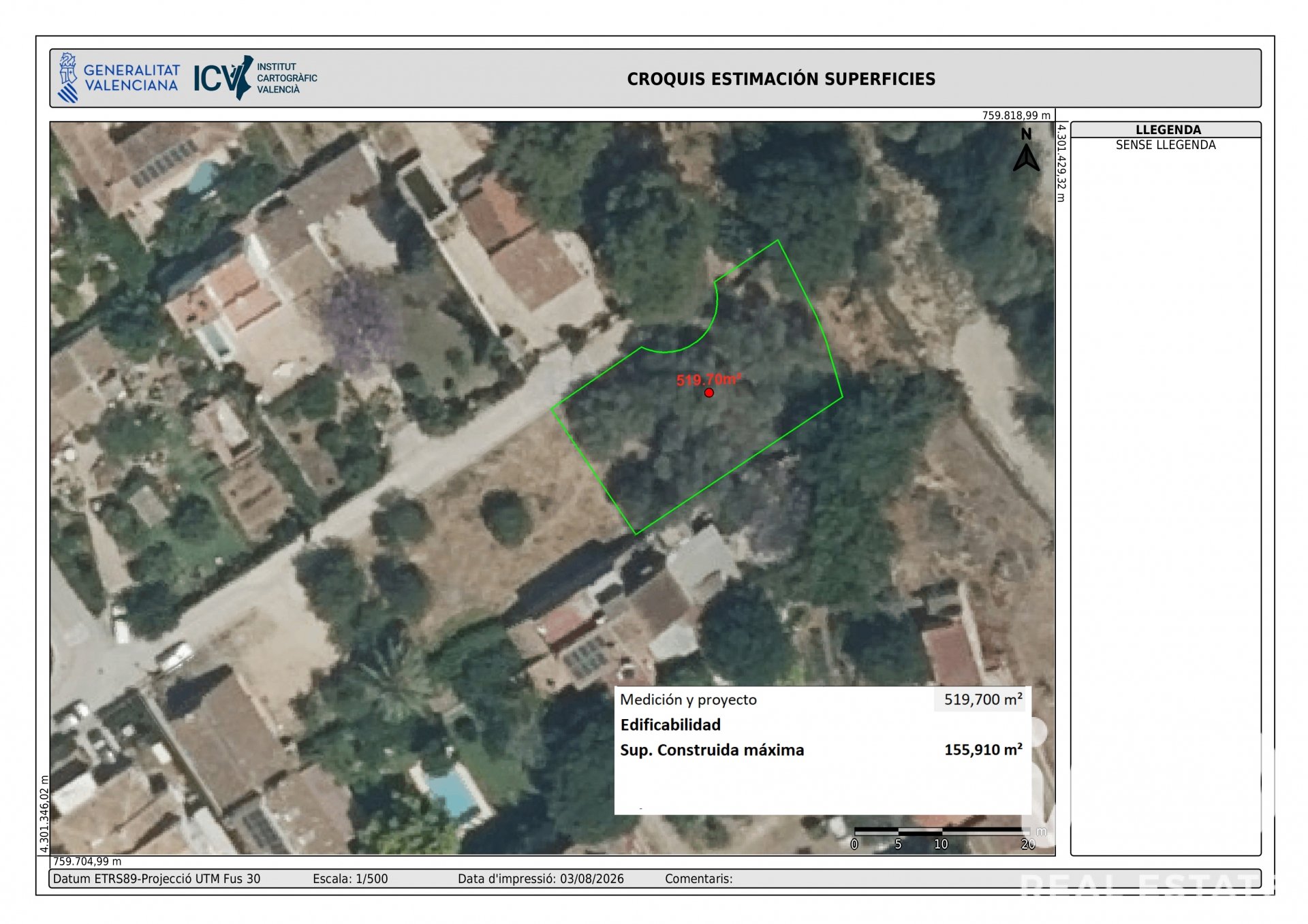 Land plot in Beniarbeig, Alicante, Spain 520 sq.m. No. 195845