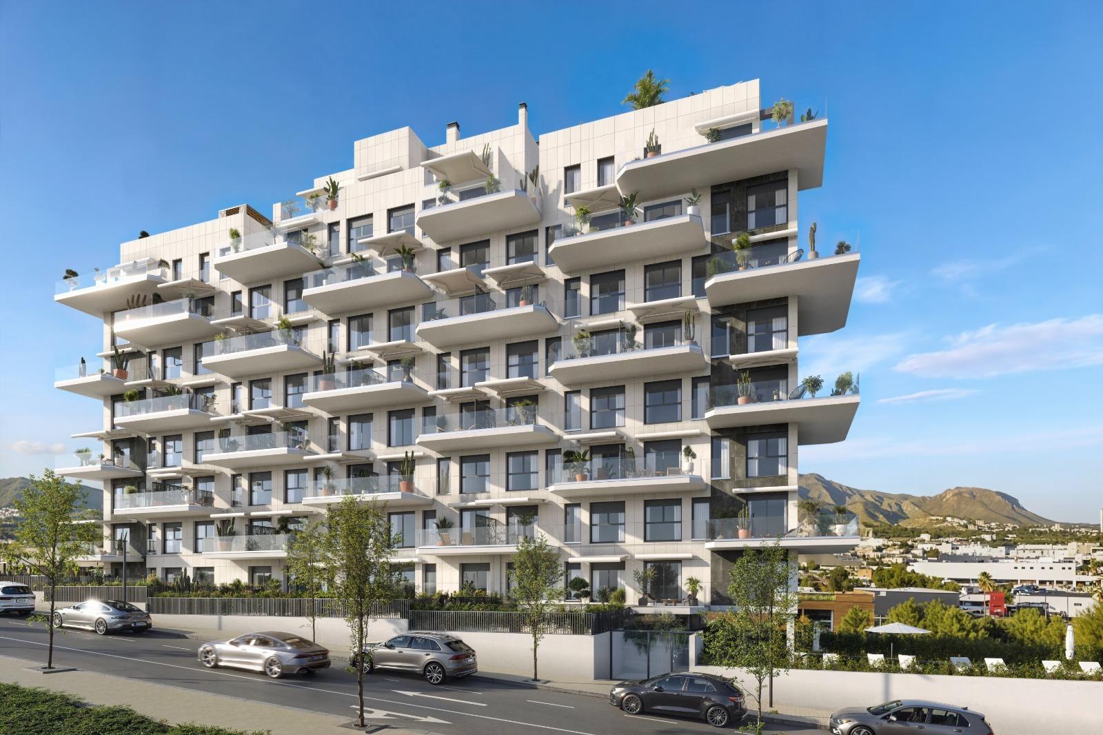 Квартира в Финестрат, Аликанте, Испания 1 спальня, 53.75м2 №149392