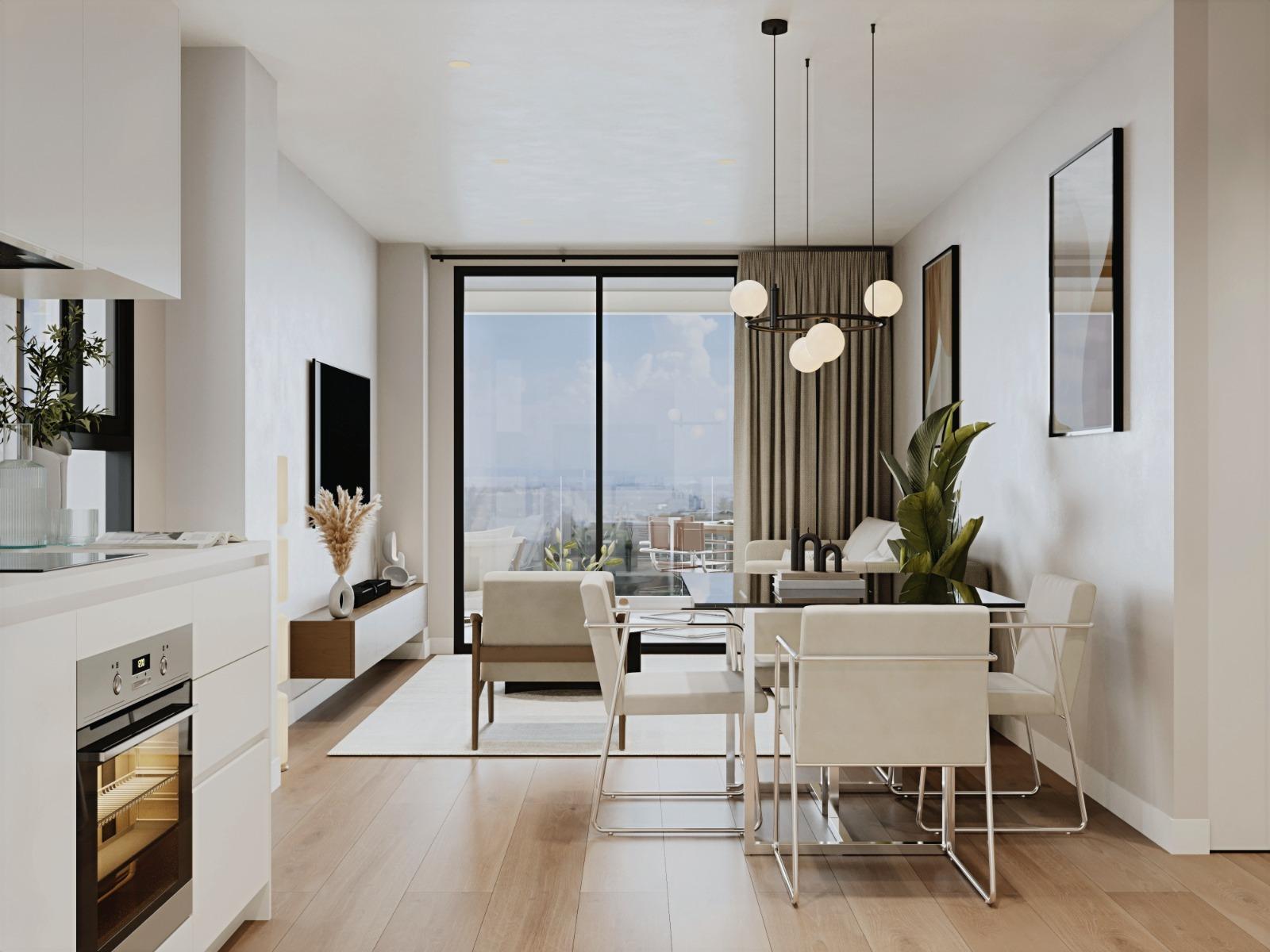 Квартира в Финестрат, Аликанте, Испания 1 спальня, 53.75м2 №149392