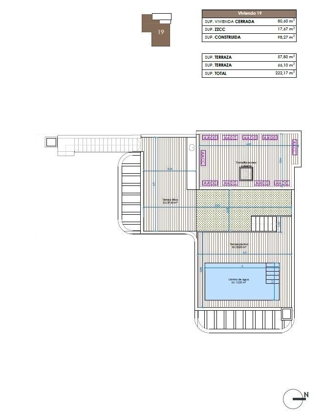 Huoneisto Guardamar del Segura, Alicante, Espanja 3 makuuhuonetta, 98 m2 No. 133925