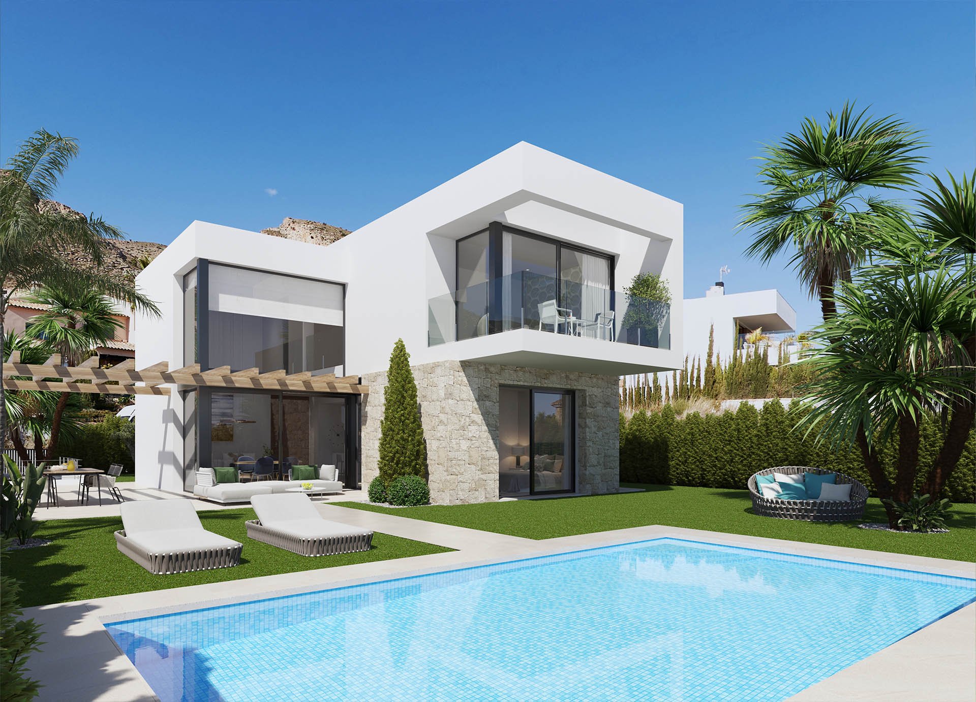 Villa à Finestrat, Alicante, Espagne 3 chambres, 154 m2 No. 188740