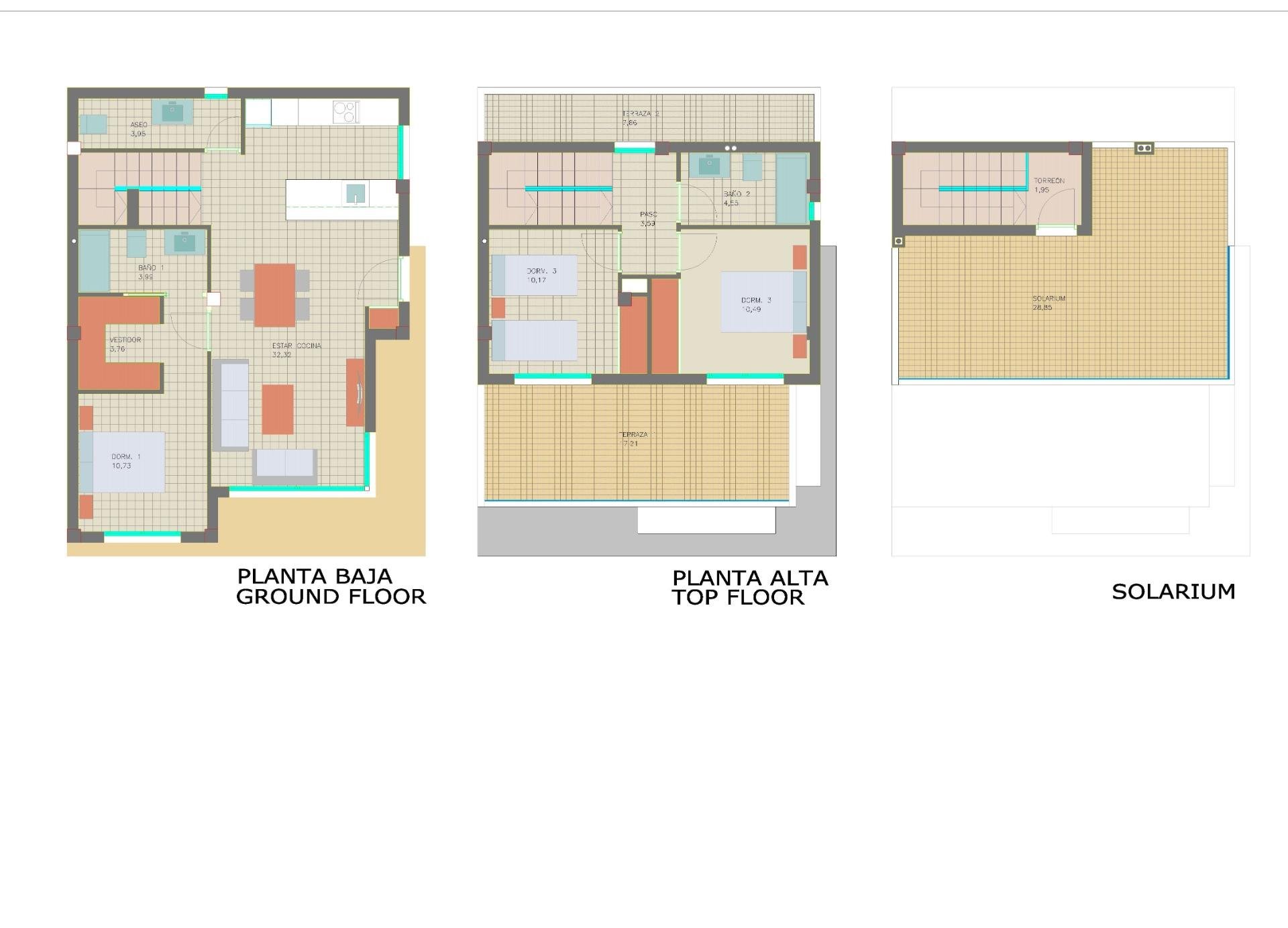 Villa en Pilar de la Horadada, Alicante, España 3 dormitorios, 181 m2 No. 103434