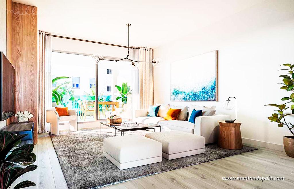 Huoneisto Mijas Costa, Malaga, Espanja 3 makuuhuonetta, 129 m2 No. 55887