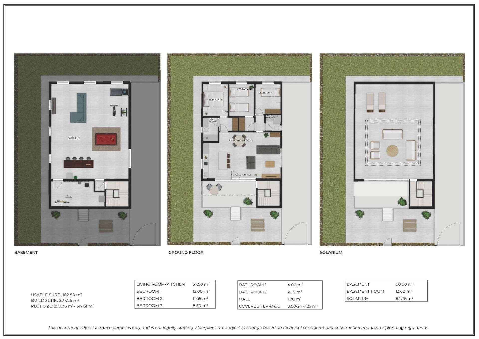 Villa Mazarron, Murcia, Spānijā 3 istabas, 207 m2 Nr. 161719