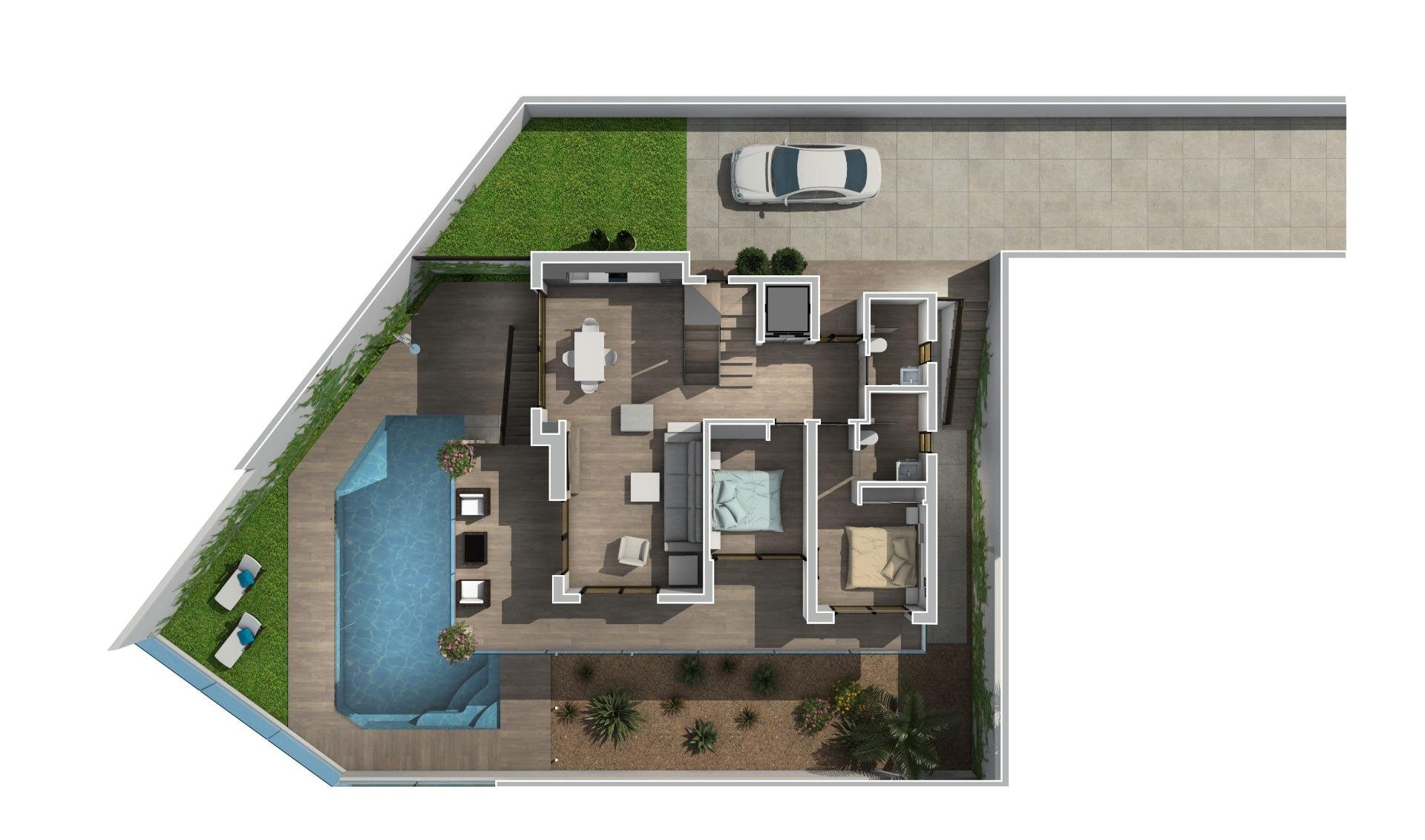 Villa Ciudad Quesada, Alicante, Spānijā 3 istabas, 124 m2 Nr. 134293