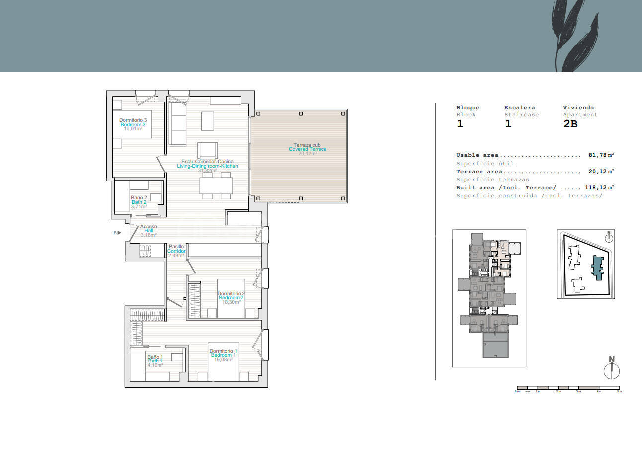 Penthouse à Denia, Alicante, Espagne 3 chambres, 81 m2 No. 178380