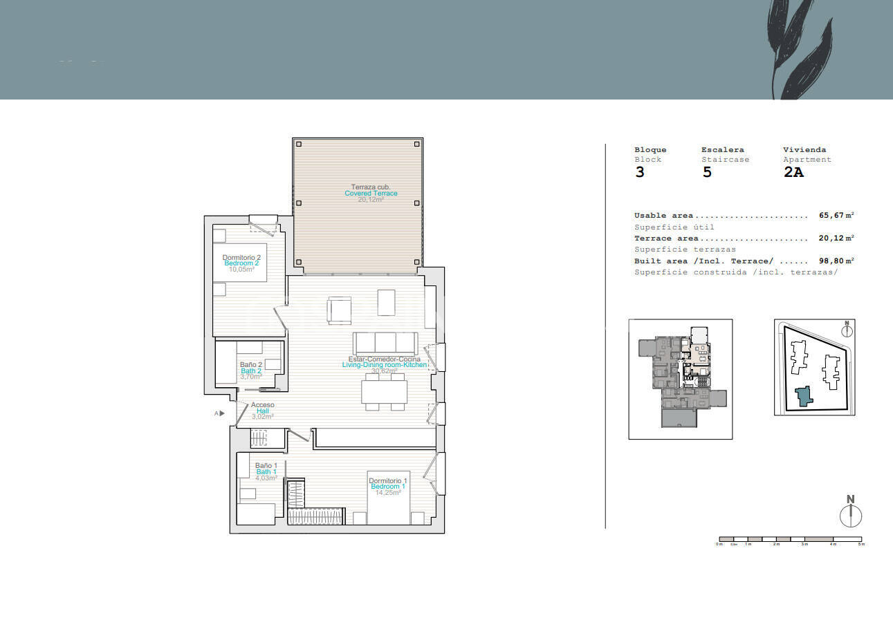 Penthouse à Denia, Alicante, Espagne 3 chambres, 81 m2 No. 178380