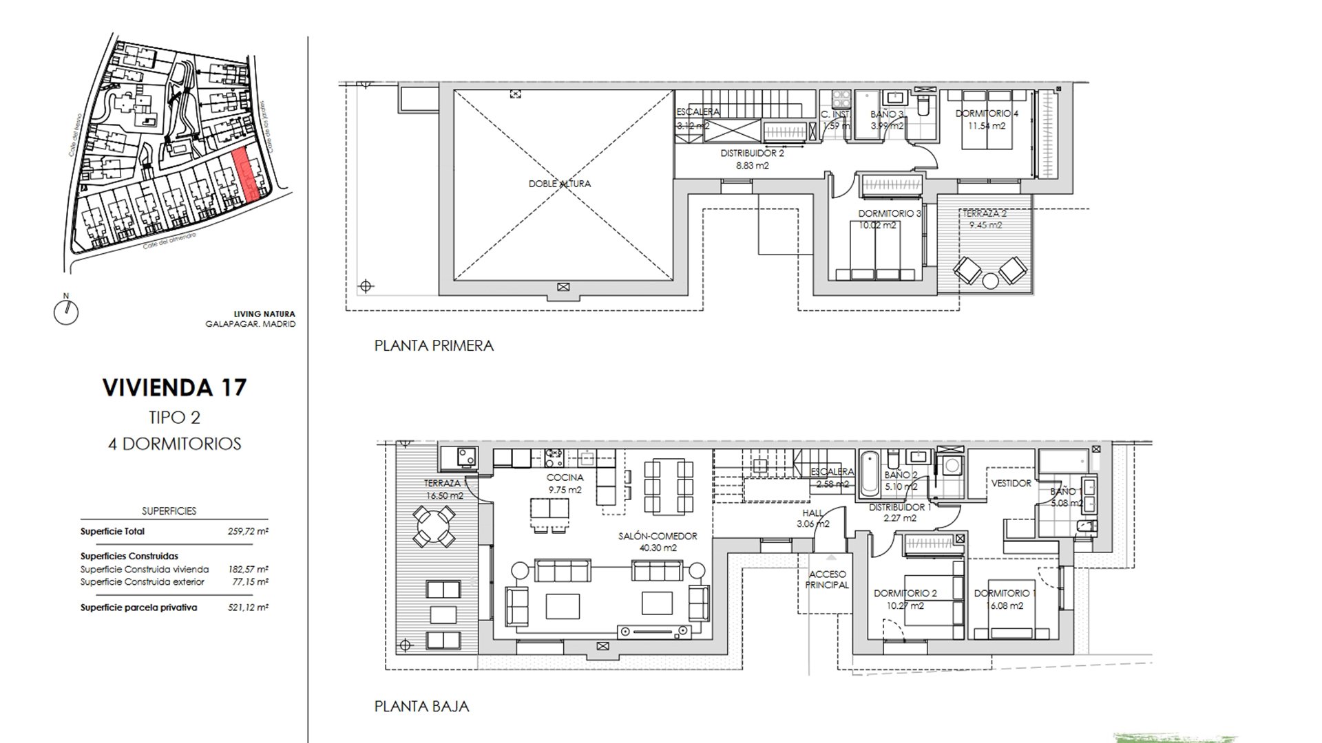 Villa in Living Natura, Colmenarejo, Madrid, Spanien 4 Schlafzimmer, 133.36 m2 Nr. 73831