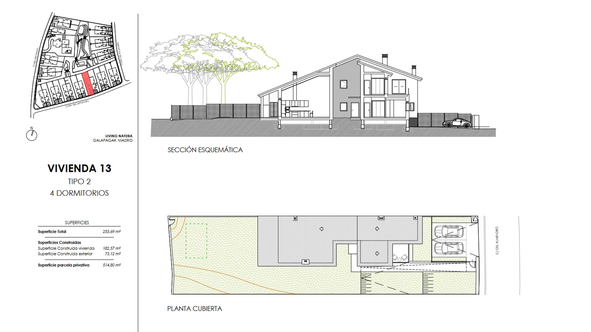 Villa in Living Natura, Colmenarejo, Madrid, Spagna 4 camere da letto, 133.36 mq. N° 73827