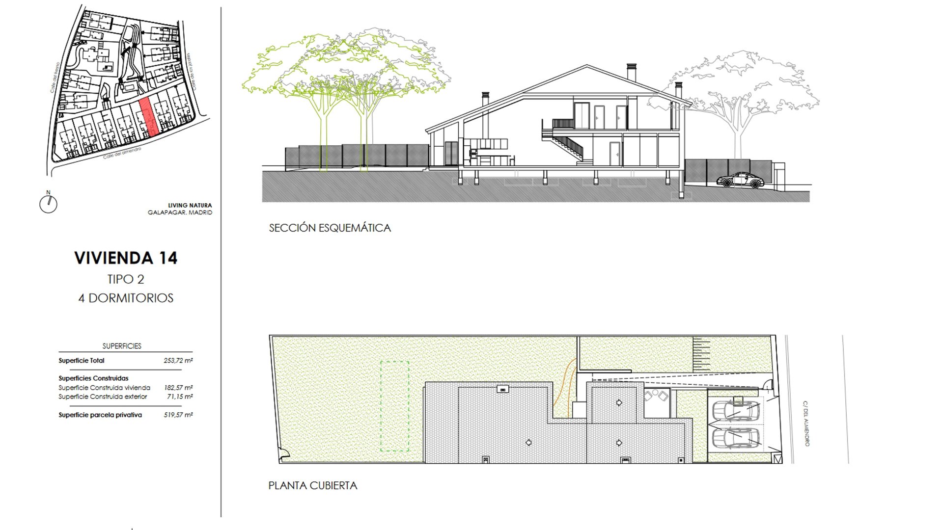 Villa in Living Natura, Colmenarejo, Madrid, Spanien 4 Schlafzimmer, 133.36 m2 Nr. 73828