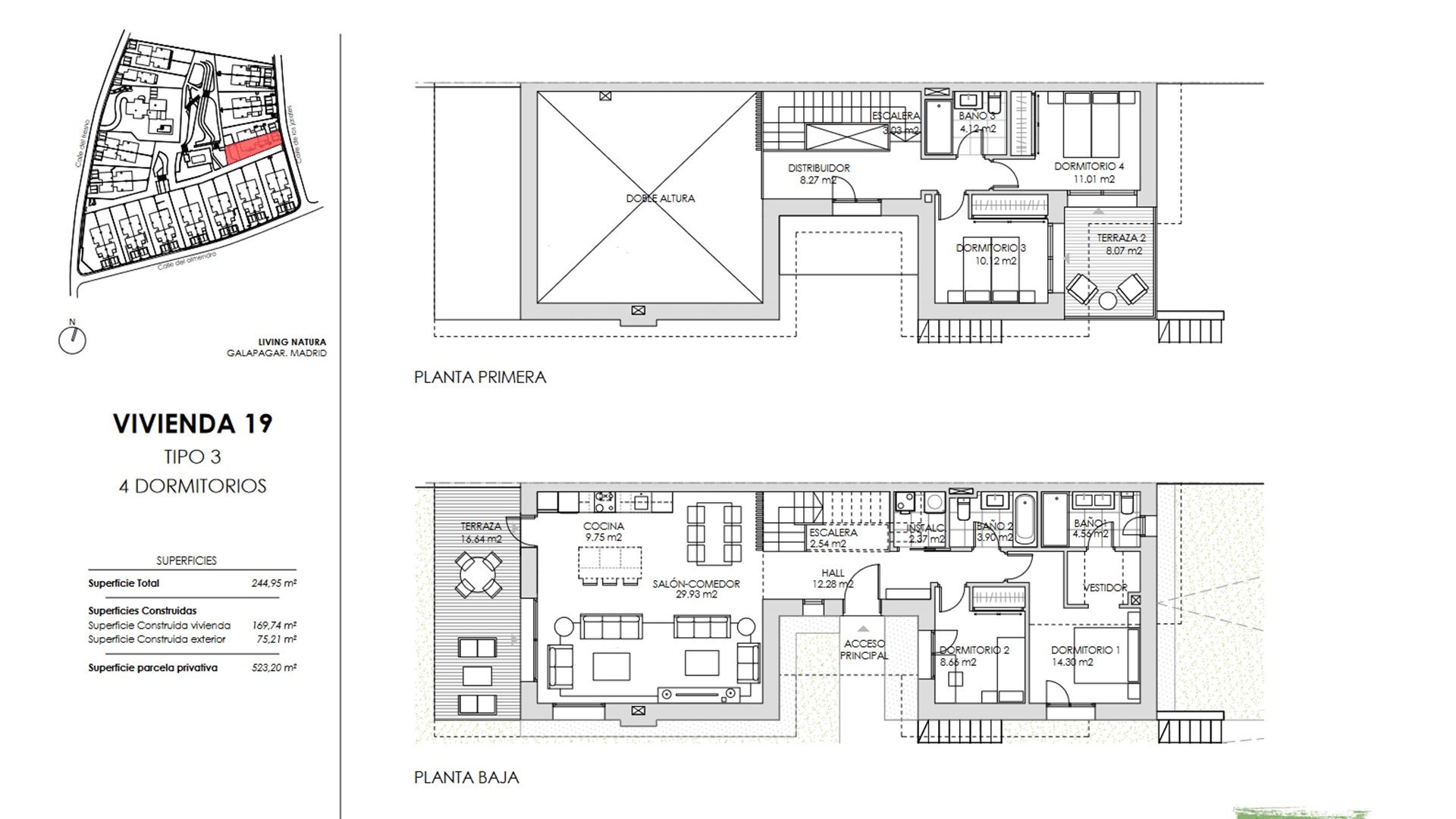 Villa Living Natura, Colmenarejo, Madrid, Spānijā 4 istabas, 124.7 m2 Nr. 73833