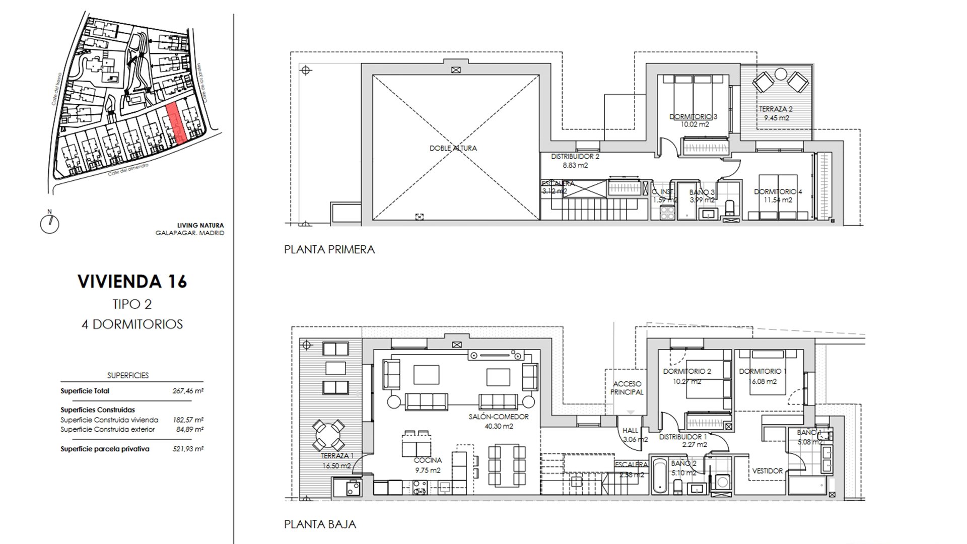Villa in Living Natura, Colmenarejo, Madrid, Spanien 4 Schlafzimmer, 133.36 m2 Nr. 73830