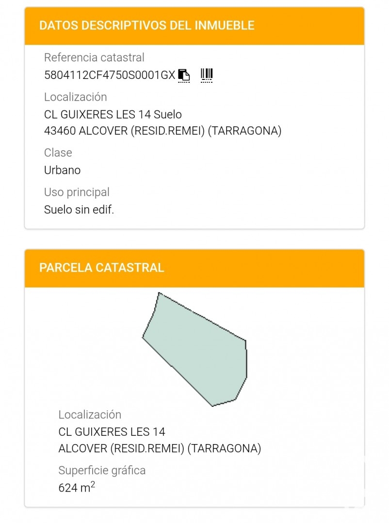 Zemes gabals Alcover, Tarragona, Spānijā 624 m2 Nr. 185784