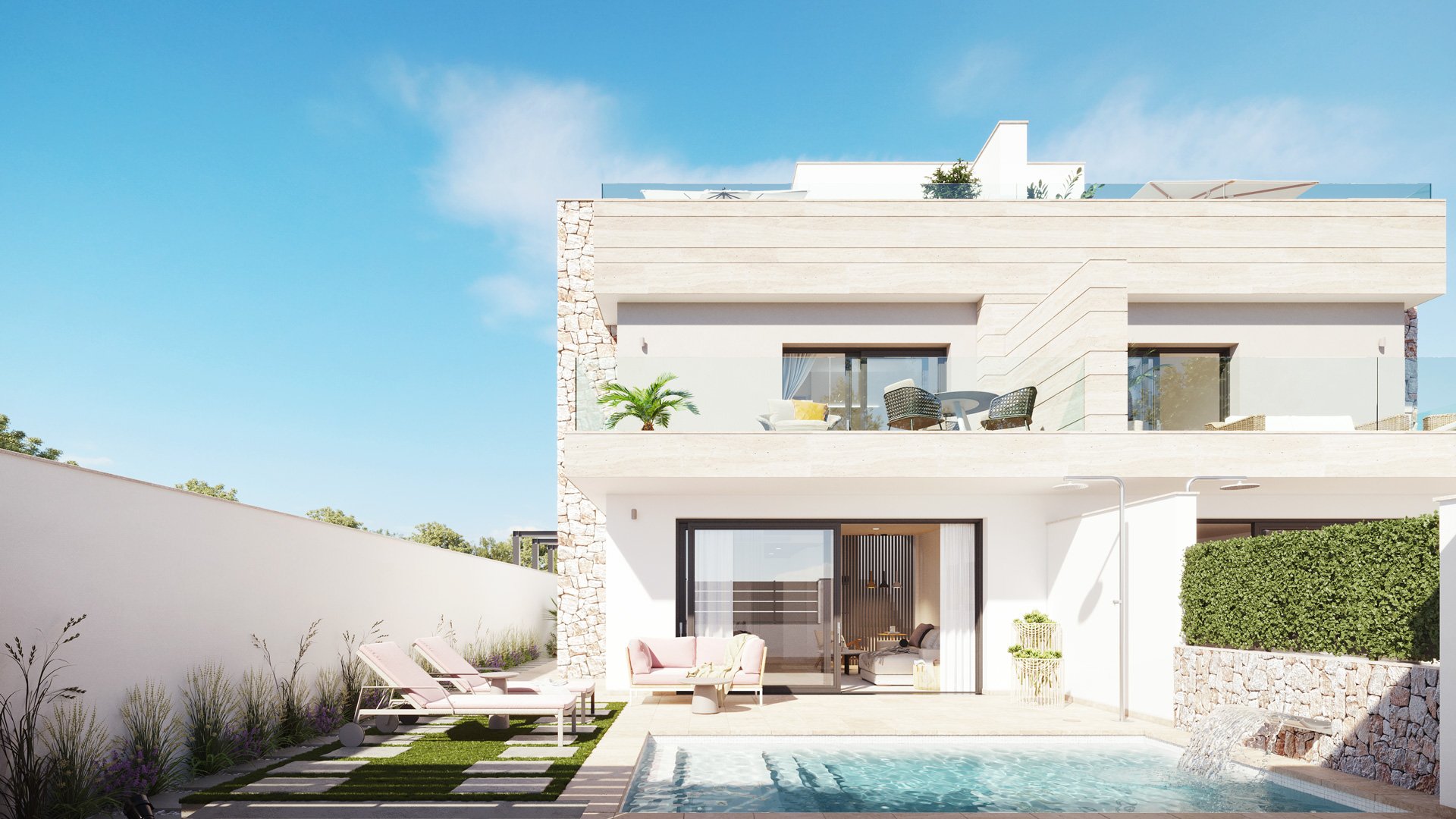 Villa en San Pedro del Pinatar, Murcia, España 3 dormitorios, 151 m2 No. 110257