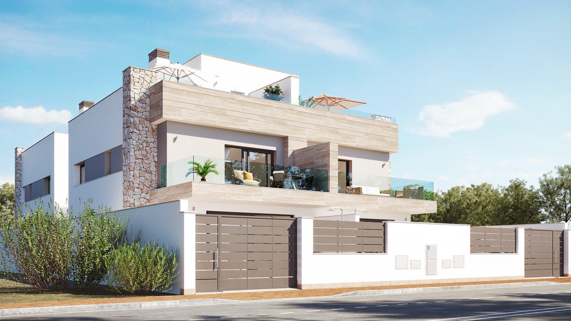 Villa en San Pedro del Pinatar, Murcia, España 3 dormitorios, 151 m2 No. 110257