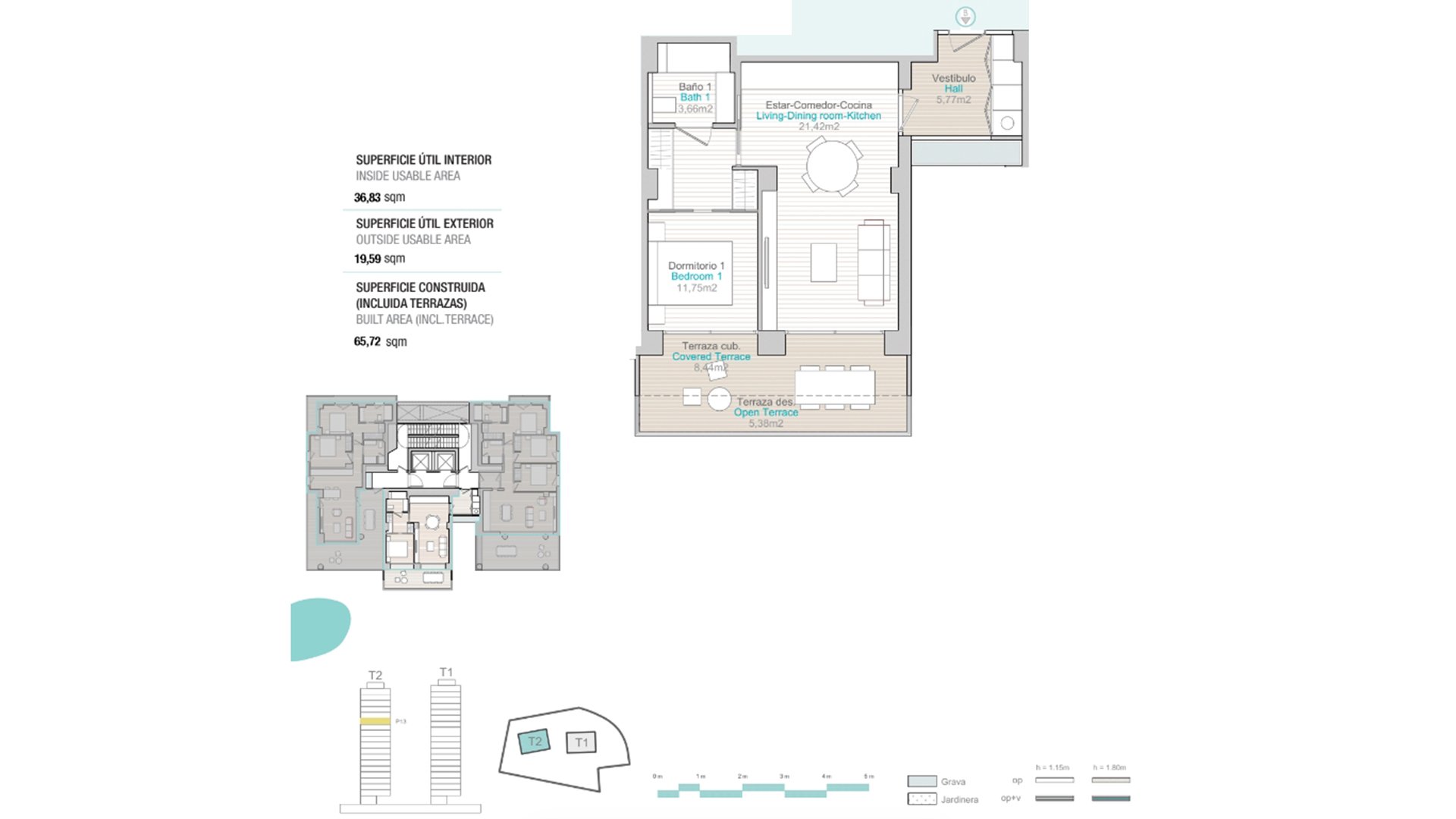 Квартира в Isea Views, Кальпе, Аликанте, Испания 1 спальня, 36.83м2 №74764