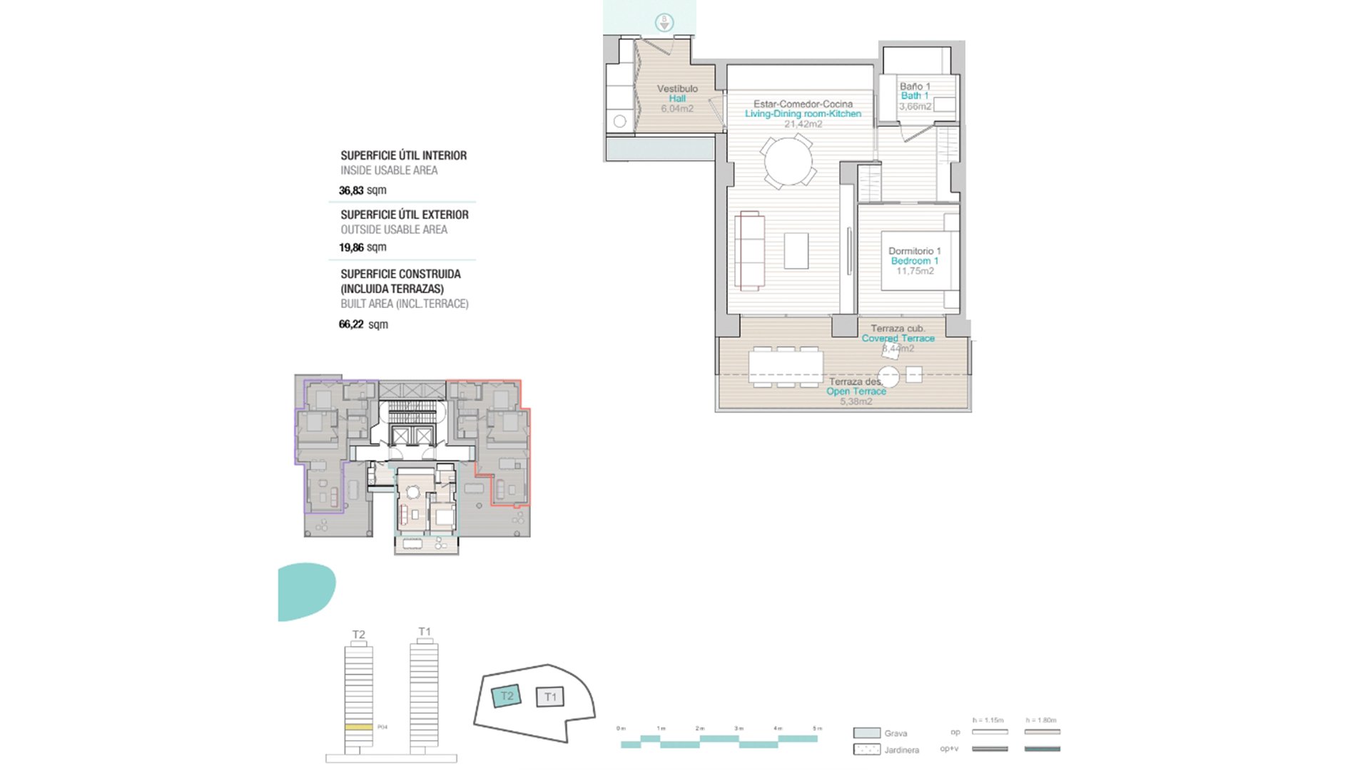 Квартира в Isea Views, Кальпе, Аликанте, Испания 1 спальня, 36.83м2 №74763