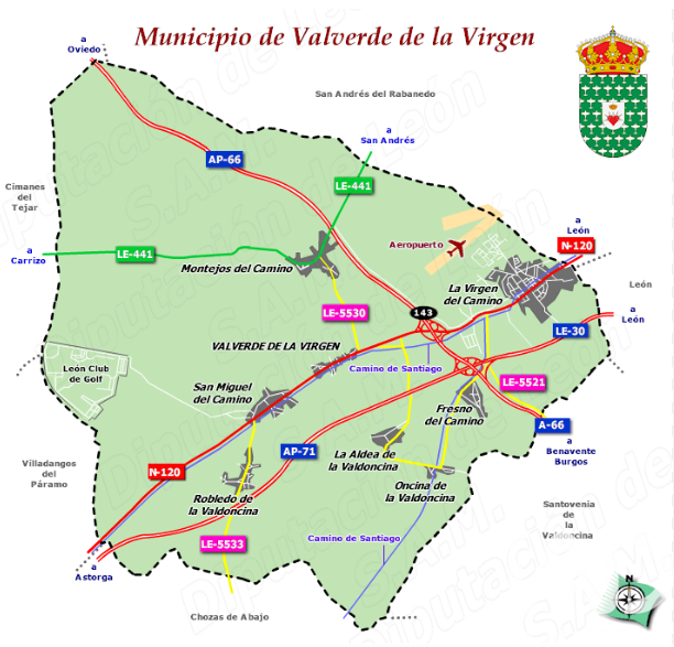 Terreno a Valverde de la Virgen, Leon, Spagna 890 mq. N° 185103