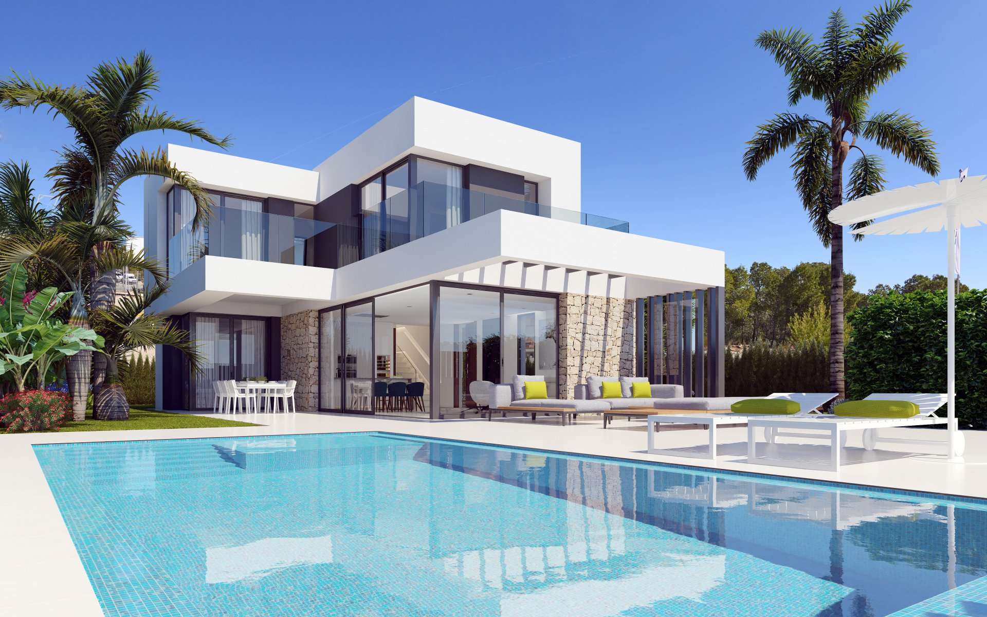 Villa Finestrat, Alicante, Spānijā 3 istabas,  Nr. 81056