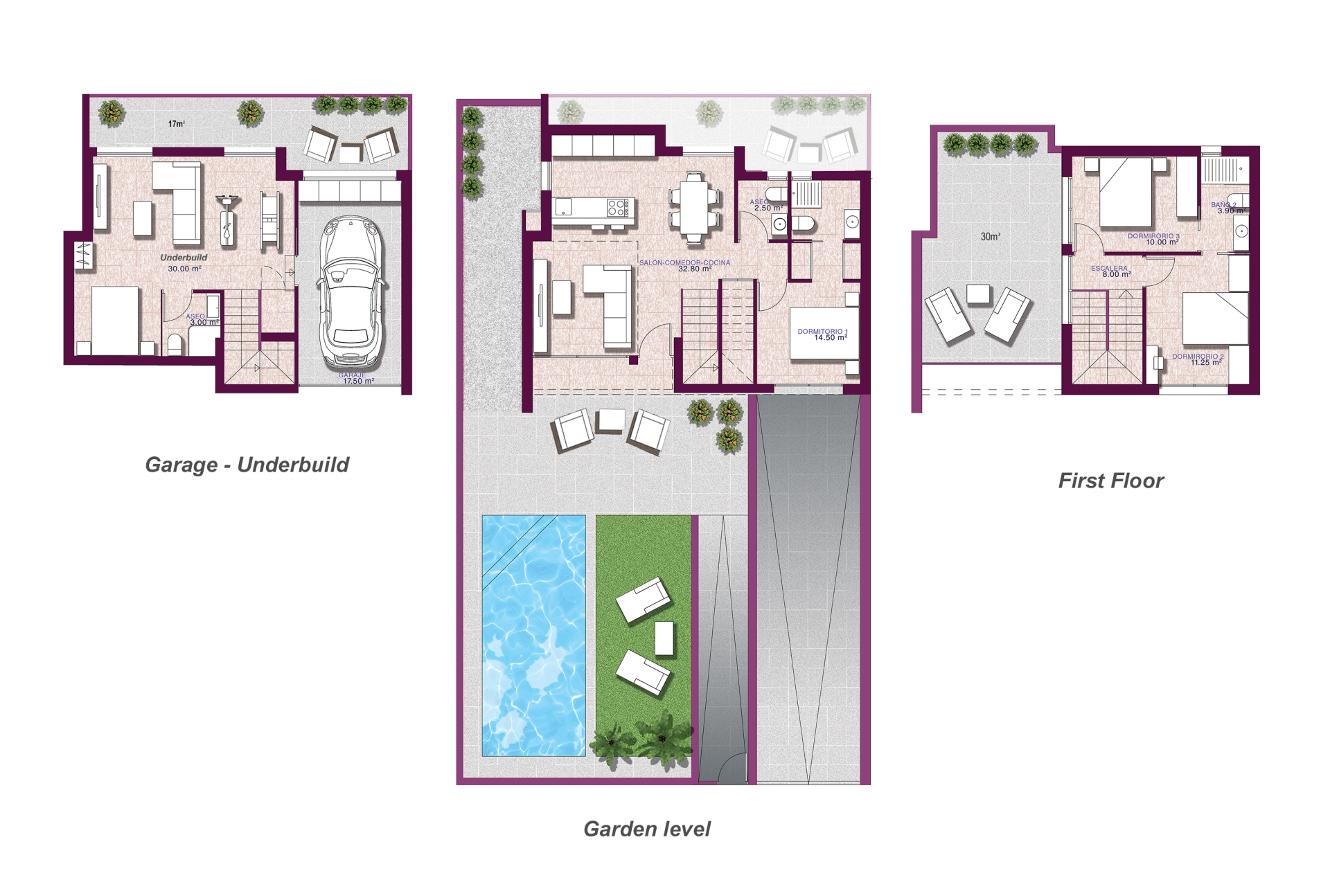 Villa in El Campello, Alicante, Spanien 3 Schlafzimmer,  Nr. 81053