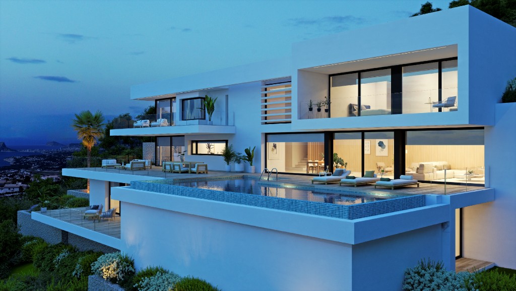 Villa i Moraira, Alicante, Spanien 5 sovrum, 1401 kvm. Nr. 145001