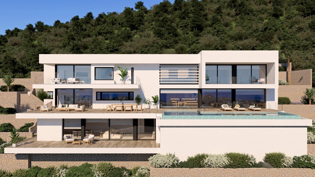 Villa i Moraira, Alicante, Spanien 5 sovrum, 1401 kvm. Nr. 145001