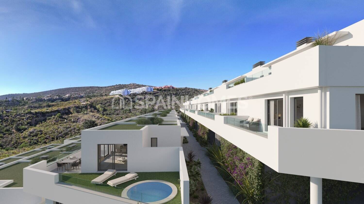 Villa i Manilva, Malaga, Spanien 3 sovrum, 86 kvm. Nr. 194787