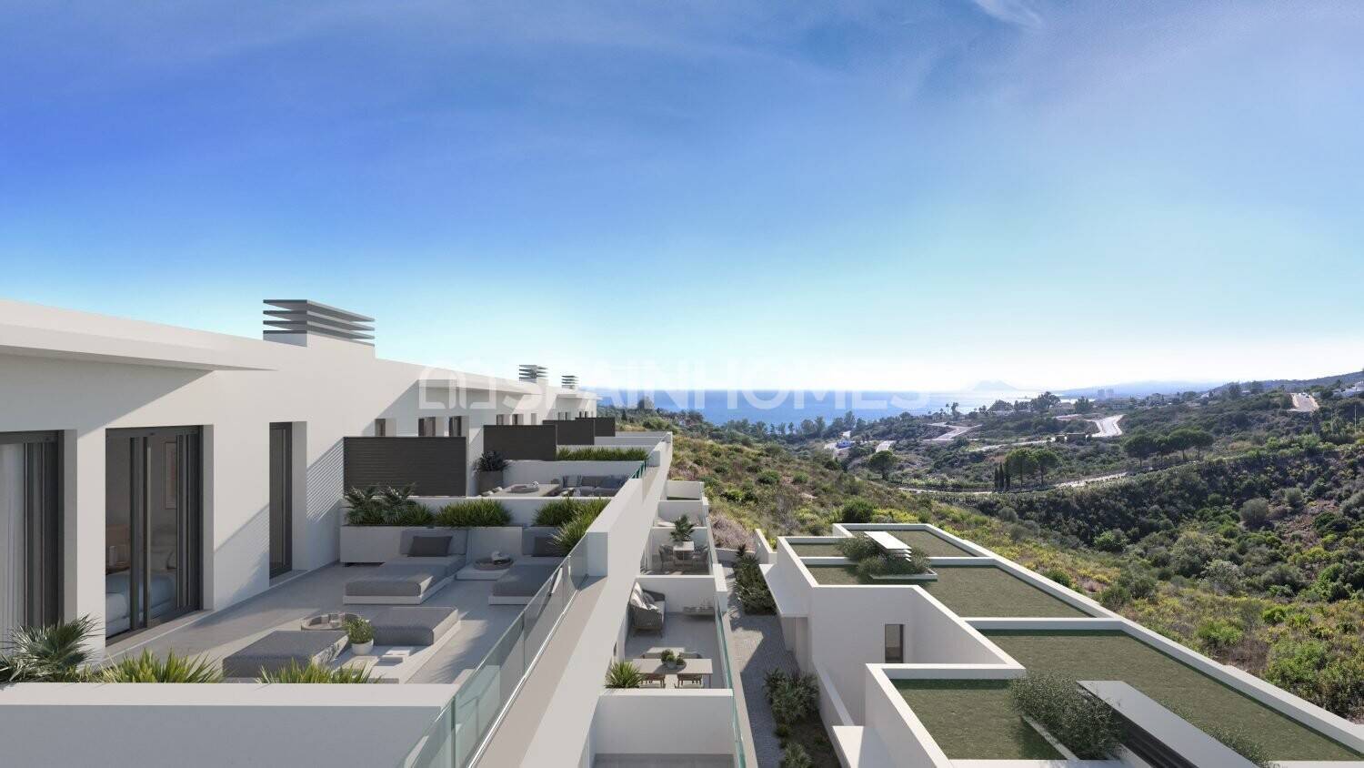 Villa i Manilva, Malaga, Spanien 3 sovrum, 86 kvm. Nr. 194787