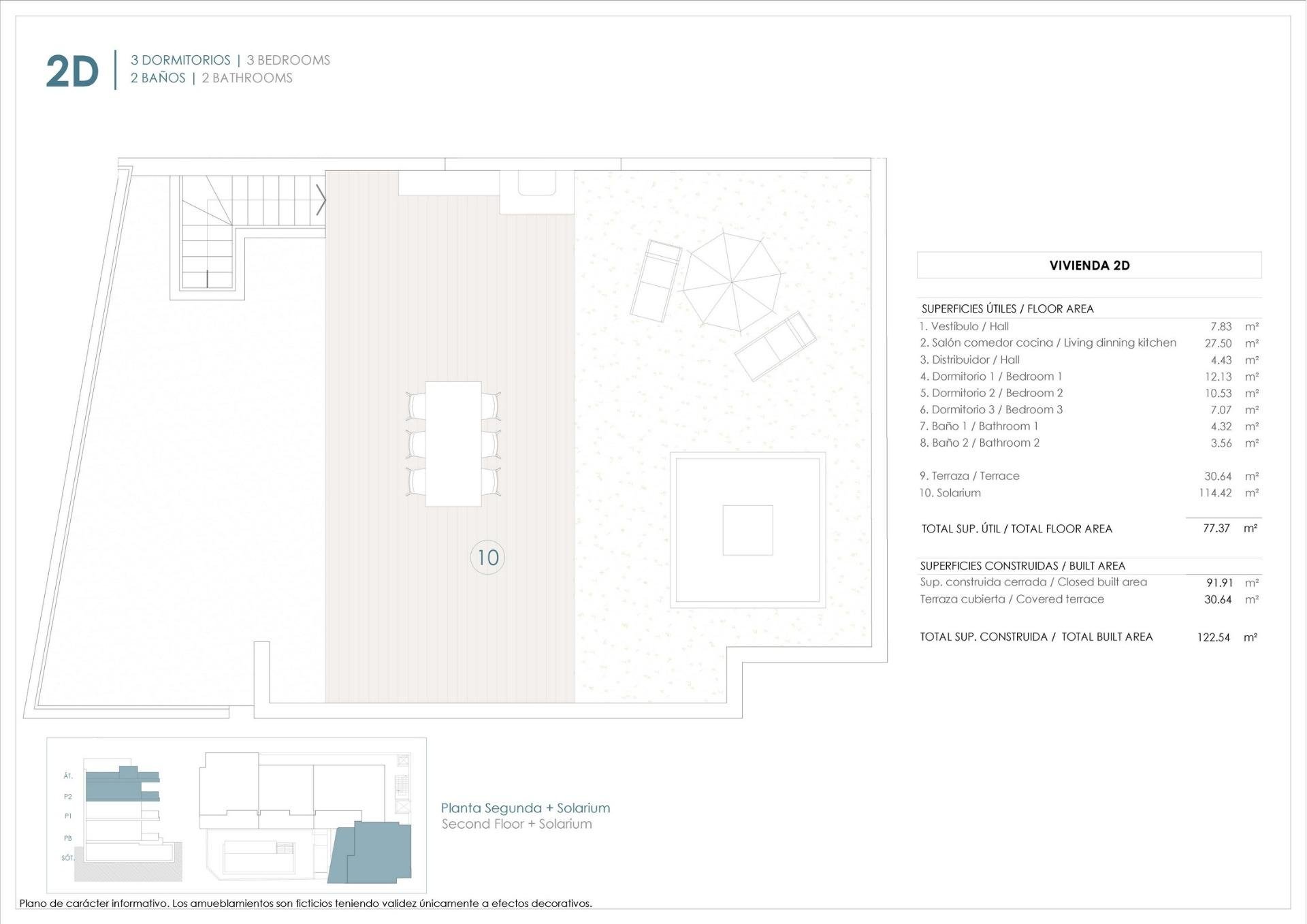 Kattohuoneisto Benijofar, Alicante, Espanja 3 makuuhuonetta, 90 m2 No. 187312