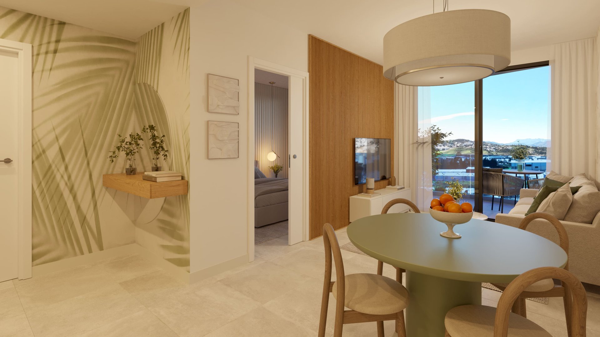 Bungalow en Mijas, Málaga, España 1 dormitorio, 55 m2 No. 135933