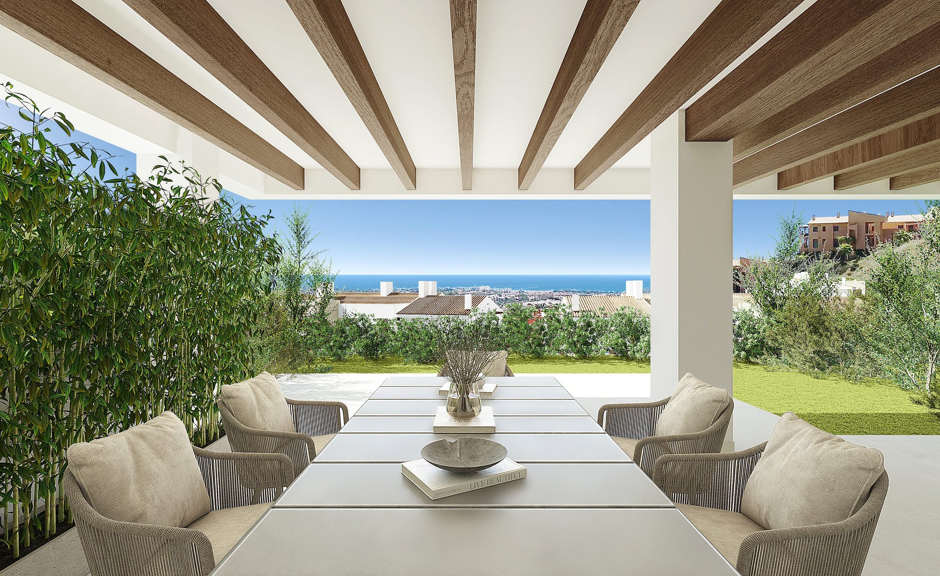 Bungalow i Benahavis, Malaga, Spanien 3 sovrum, 127 kvm. Nr. 135938
