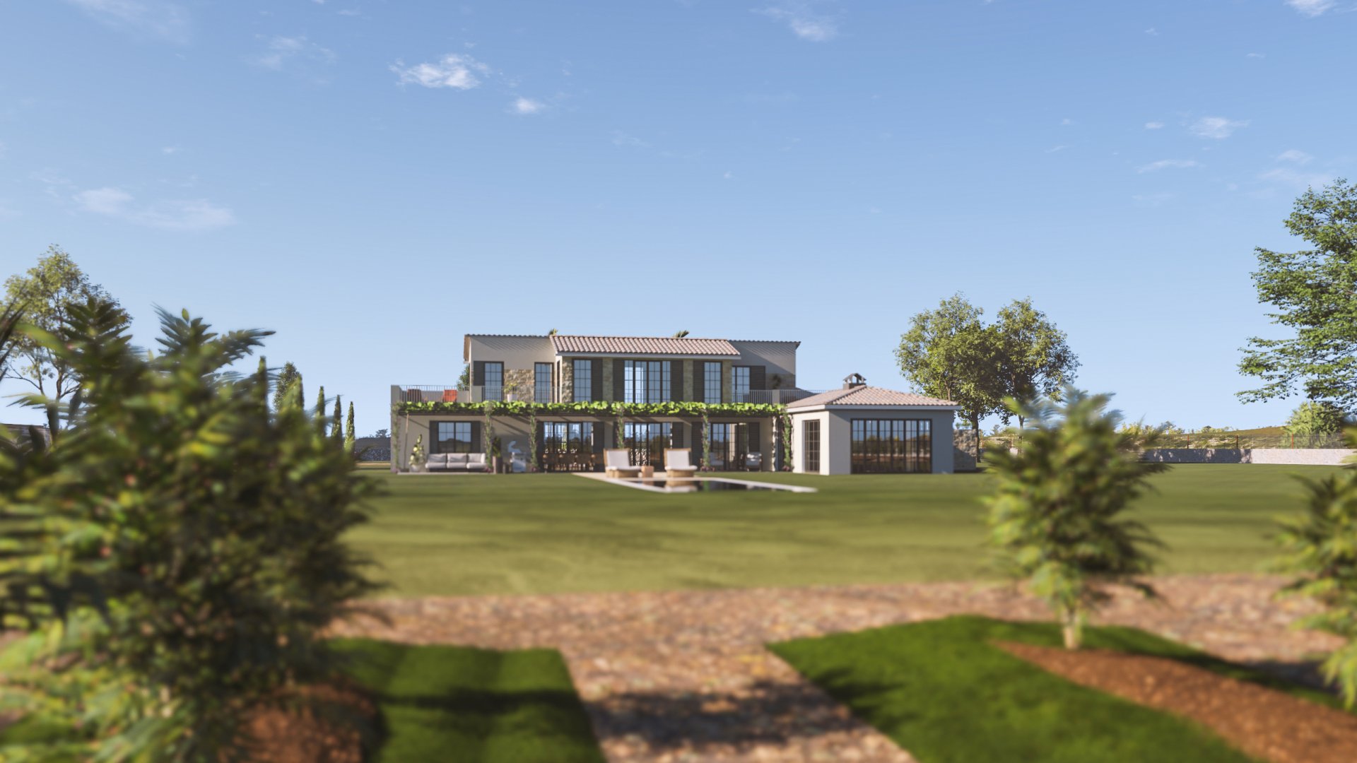 Finca i Santa Maria Del Cami, Mallorca, Spanien 4 sovrum, 410 kvm. Nr. 155194