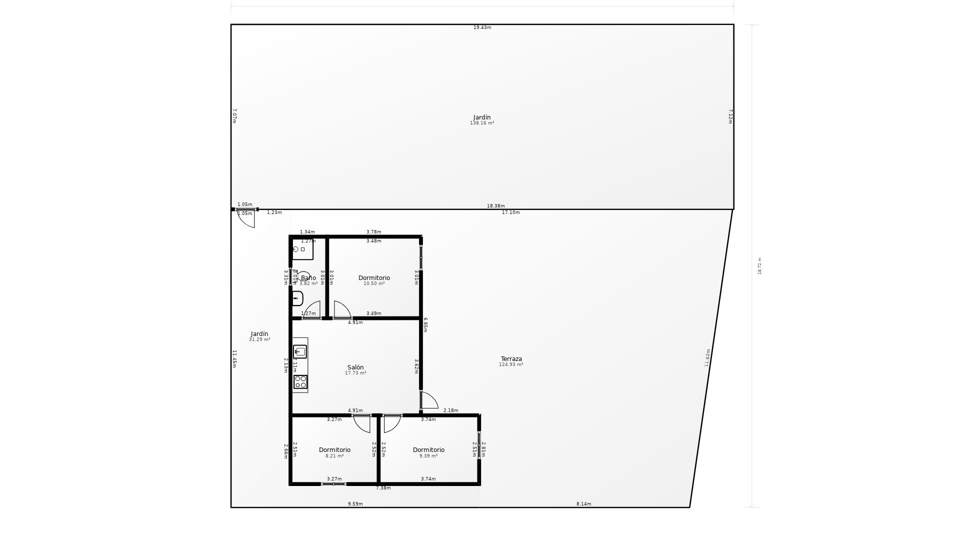 Land plot in Chiclana de la Frontera, Cadiz, Spain 360 sq.m. No. 188171