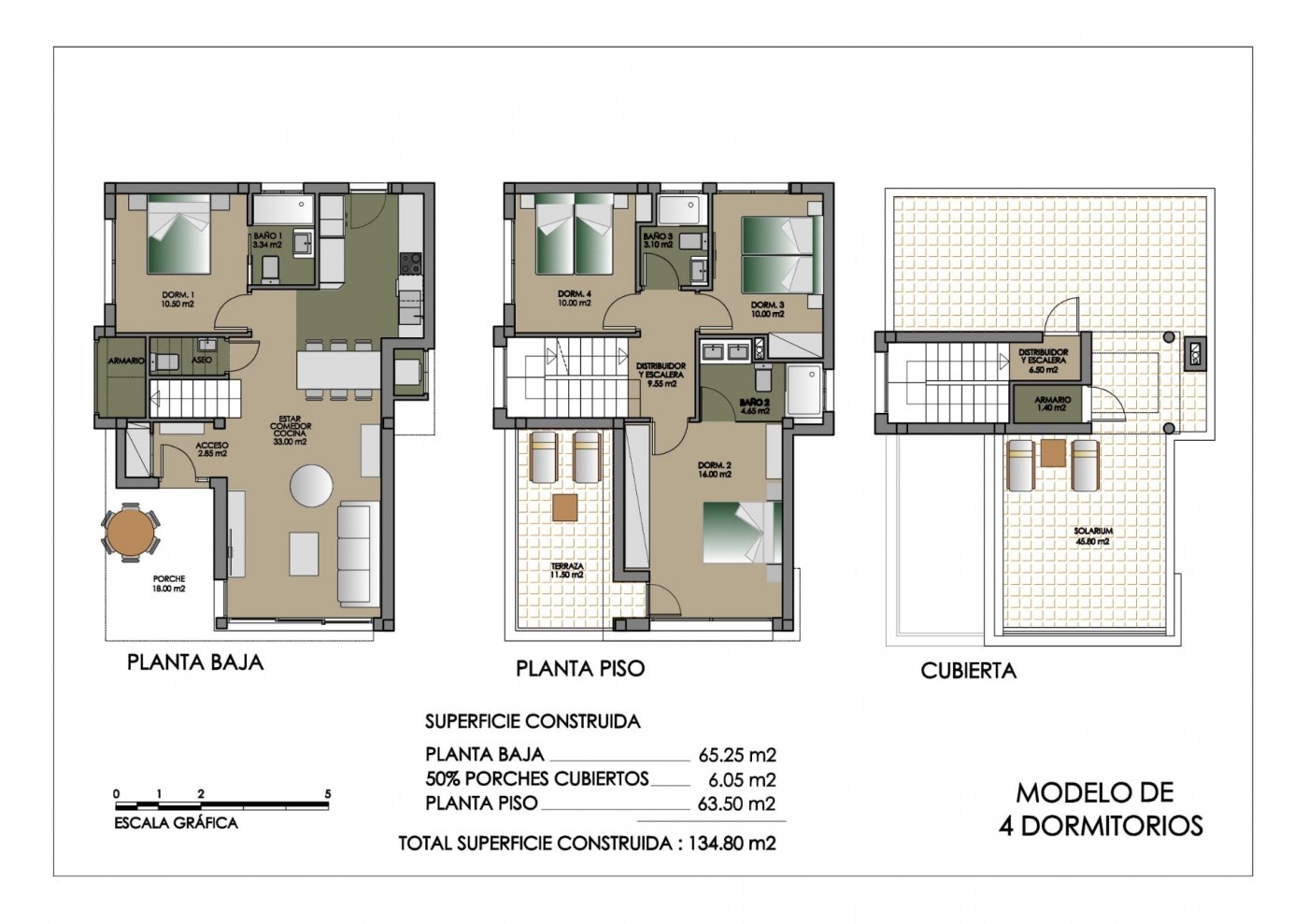 Villa a San Miguel de Salinas, Alicante, Spagna 4 camere da letto, 135 mq. N° 111452