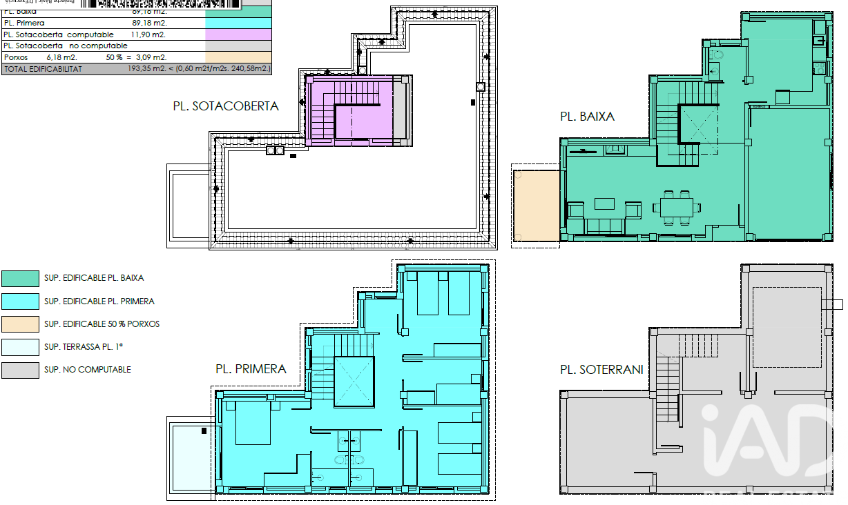 Hus i Sant Pol de Mar, Barcelona, Spanien 4 sovrum, 283 kvm. Nr. 173143