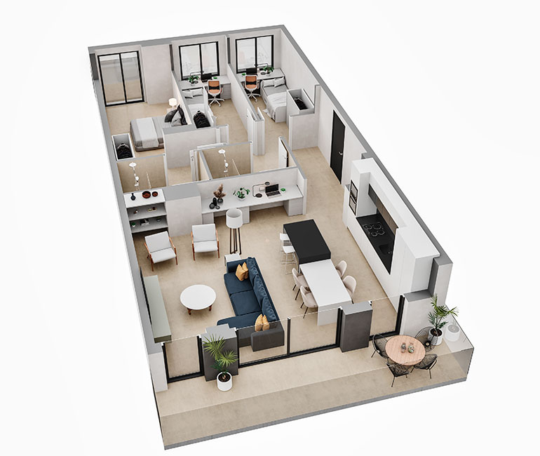 Apartment in Sant Boi de Llobregat, Barcelona, Spain 3 bedrooms,  No. 141335