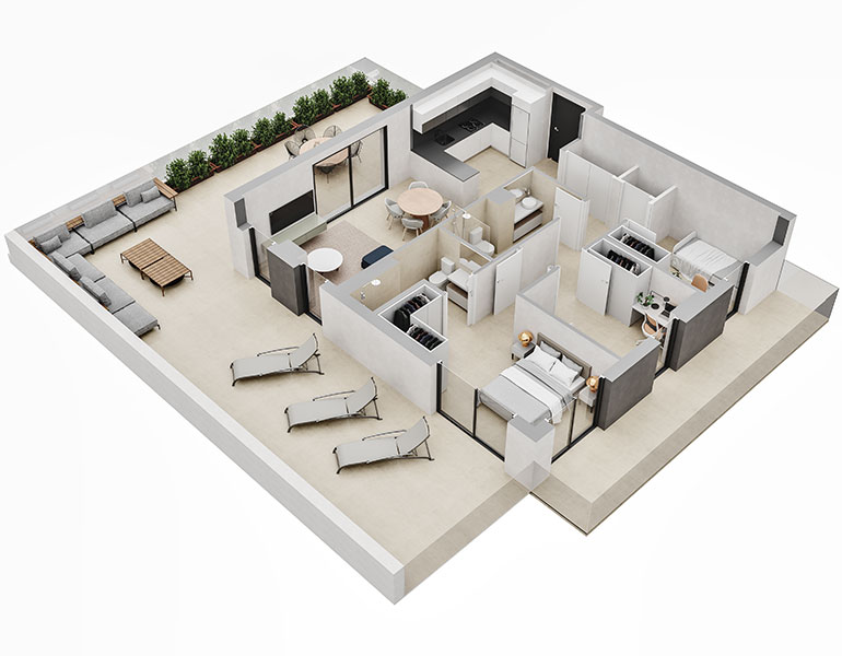Apartment in Sant Boi de Llobregat, Barcelona, Spain 3 bedrooms,  No. 141335
