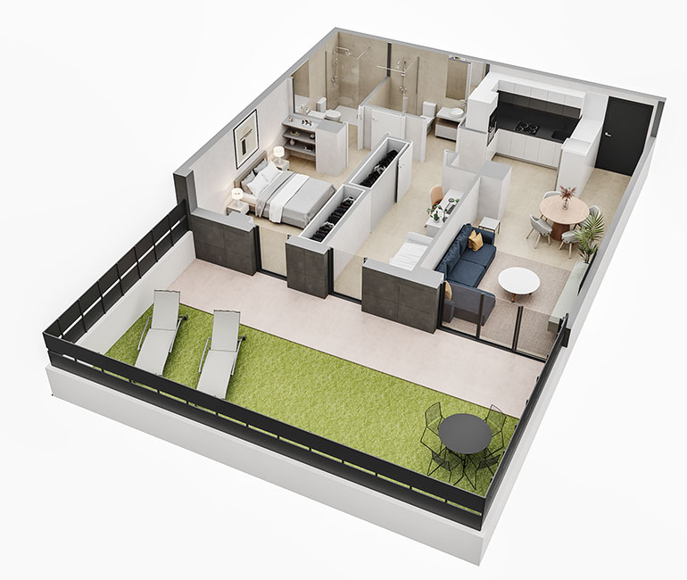 Apartment in Sant Boi de Llobregat, Barcelona, Spain 3 bedrooms,  No. 141335