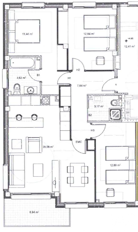 Apartment à Canet de Mar, Barcelona, Espagne 3 chambres, 98 m2 No. 172963
