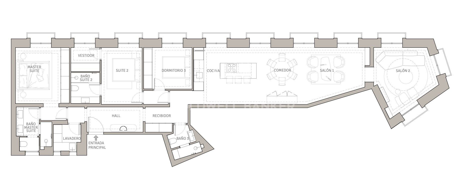 Apartament w Madrid, Hiszpania 3 sypialnie, 199 mkw. nr 157128