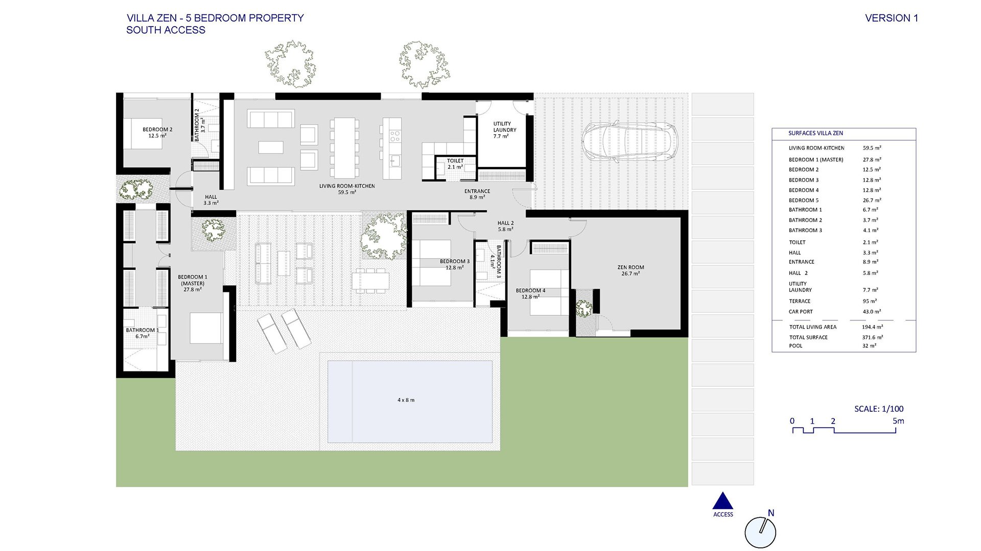 Villa in Murcia, Spain 5 bedrooms, 192.4 sq.m. No. 67732