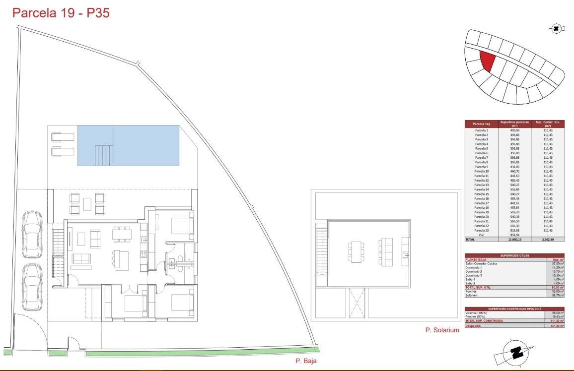 Villa in Fuente Alamo, Murcia, Spanien 3 Schlafzimmer, 111 m2 Nr. 180633