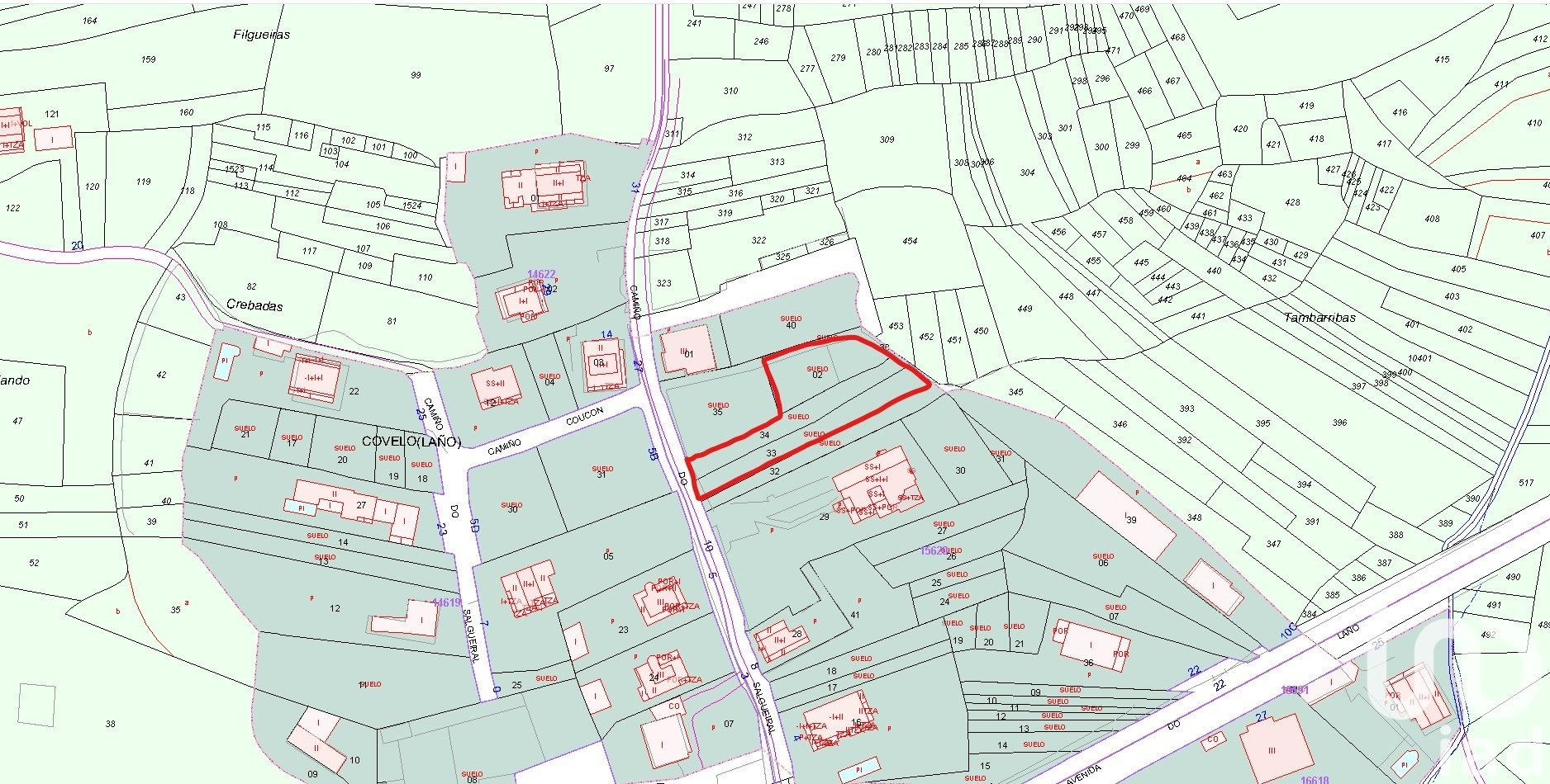 Działka w Poio, Pontevedra, Hiszpania 1090 mkw. nr 185686