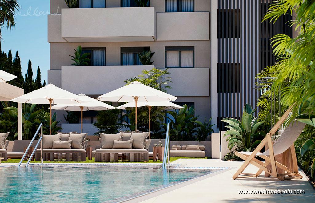 Apartamento en Estepona, Málaga, España 2 dormitorios, 118 m2 No. 166664