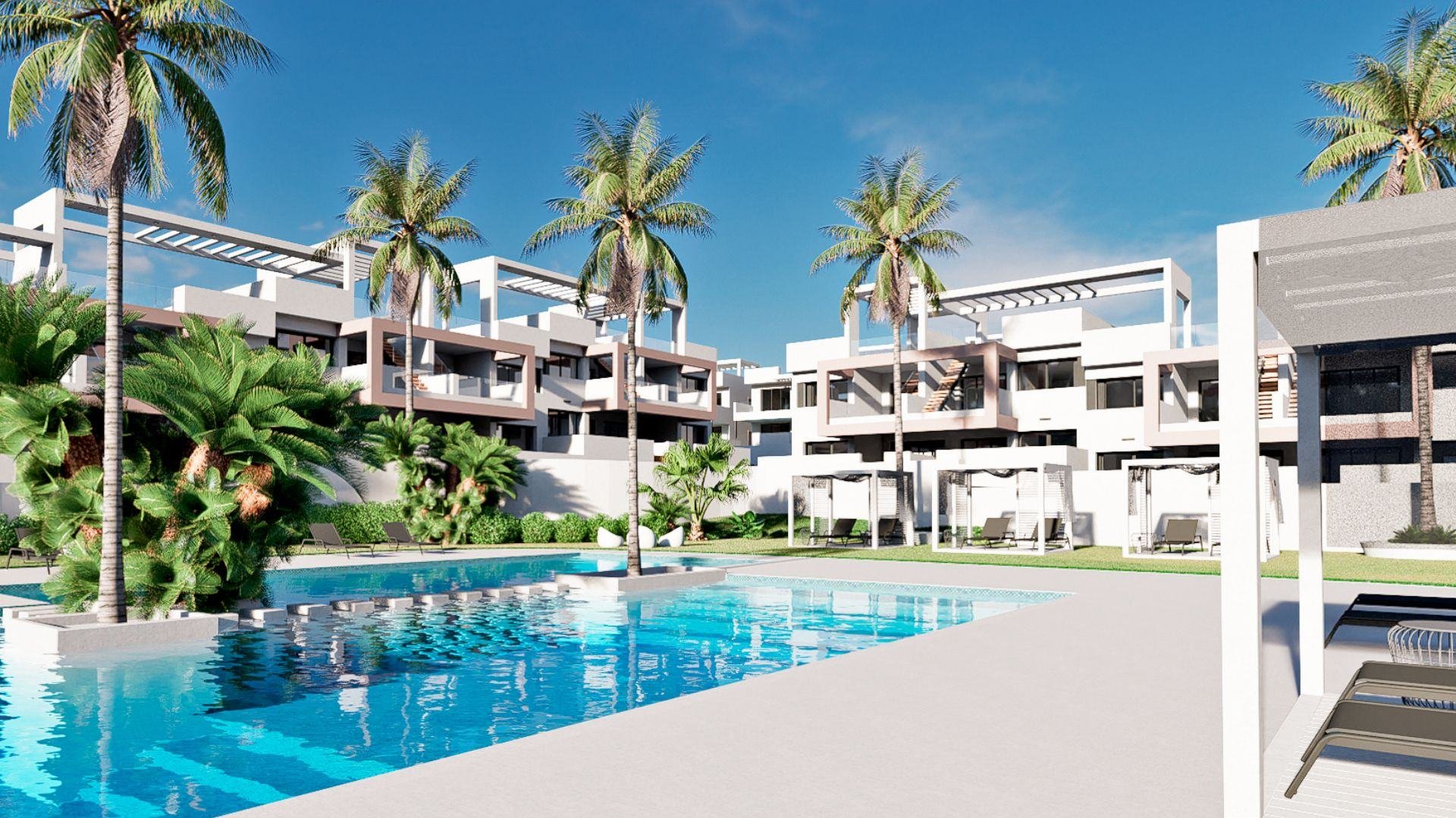 Bungalow i Mirador Hills Resort, Finestrat, Alicante, Spanien 3 sovrum, 255.59 kvm. Nr. 73223