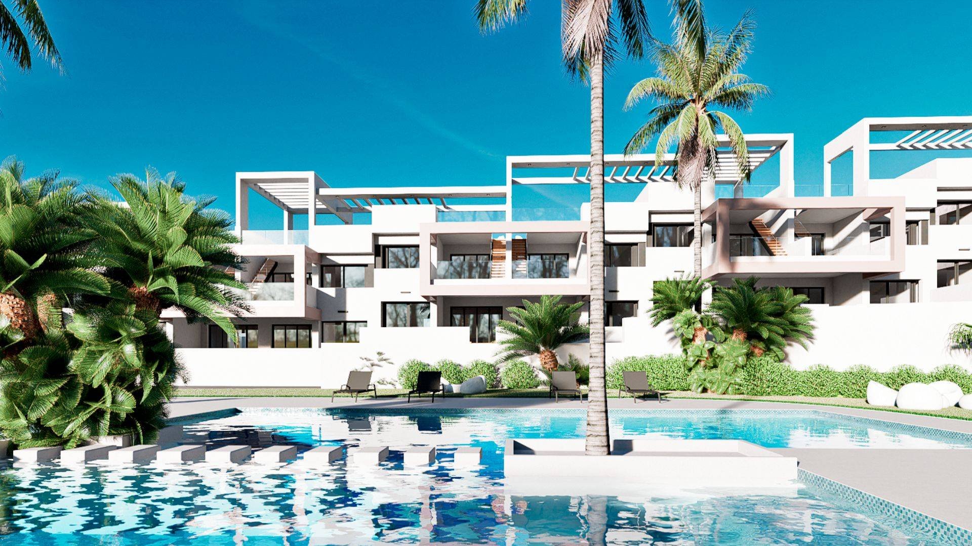 Bungalow i Mirador Hills Resort, Finestrat, Alicante, Spanien 3 sovrum, 255.59 kvm. Nr. 73223