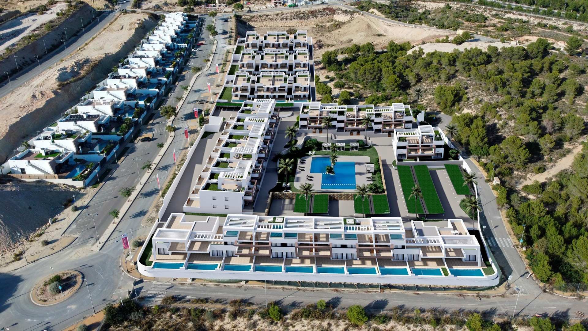 Bungalow i Mirador Hills Resort, Finestrat, Alicante, Spanien 3 sovrum, 255.59 kvm. Nr. 73223
